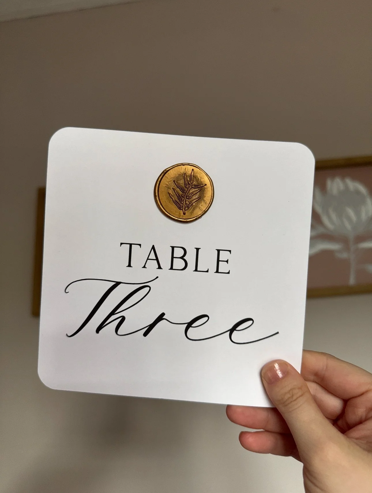 Botanical Table Number