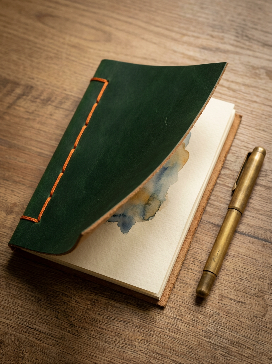 Locking Leather Journal