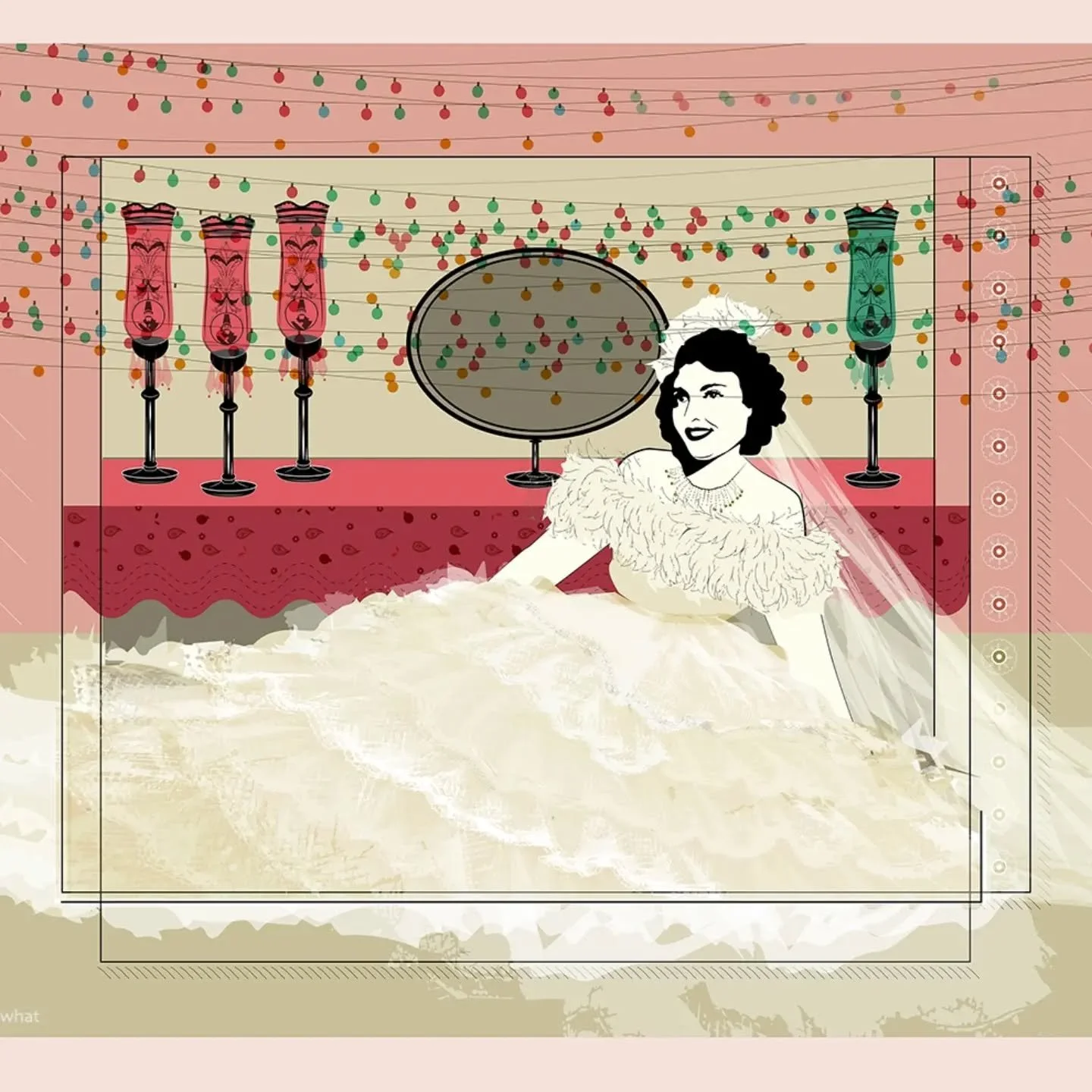 For a Qajar princess I once knew.
Entirely illustrated in Adobe Illustrator. No AI.
#adobeillustratordraw 
#qajarart 
#contemporaryiranianart