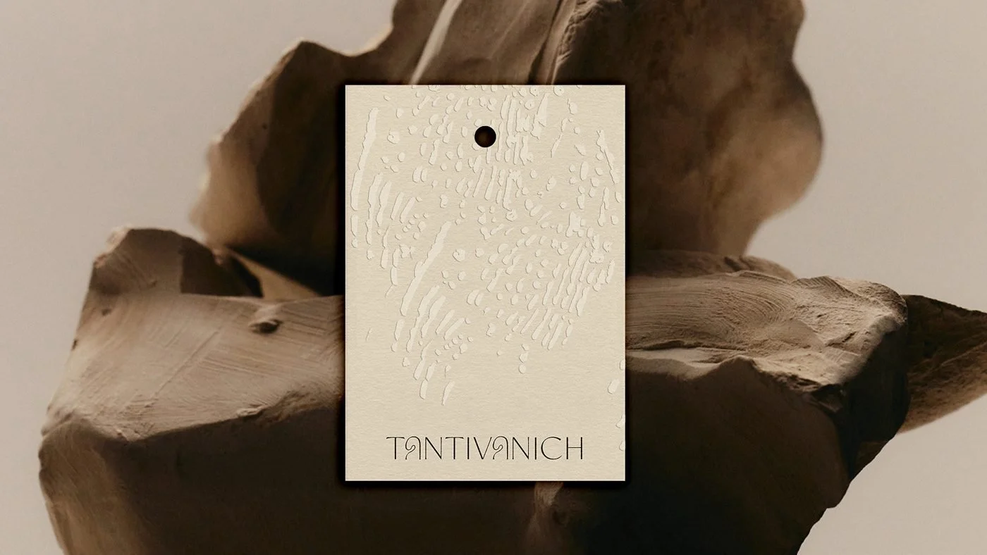 Tantivanich embossed swing tag