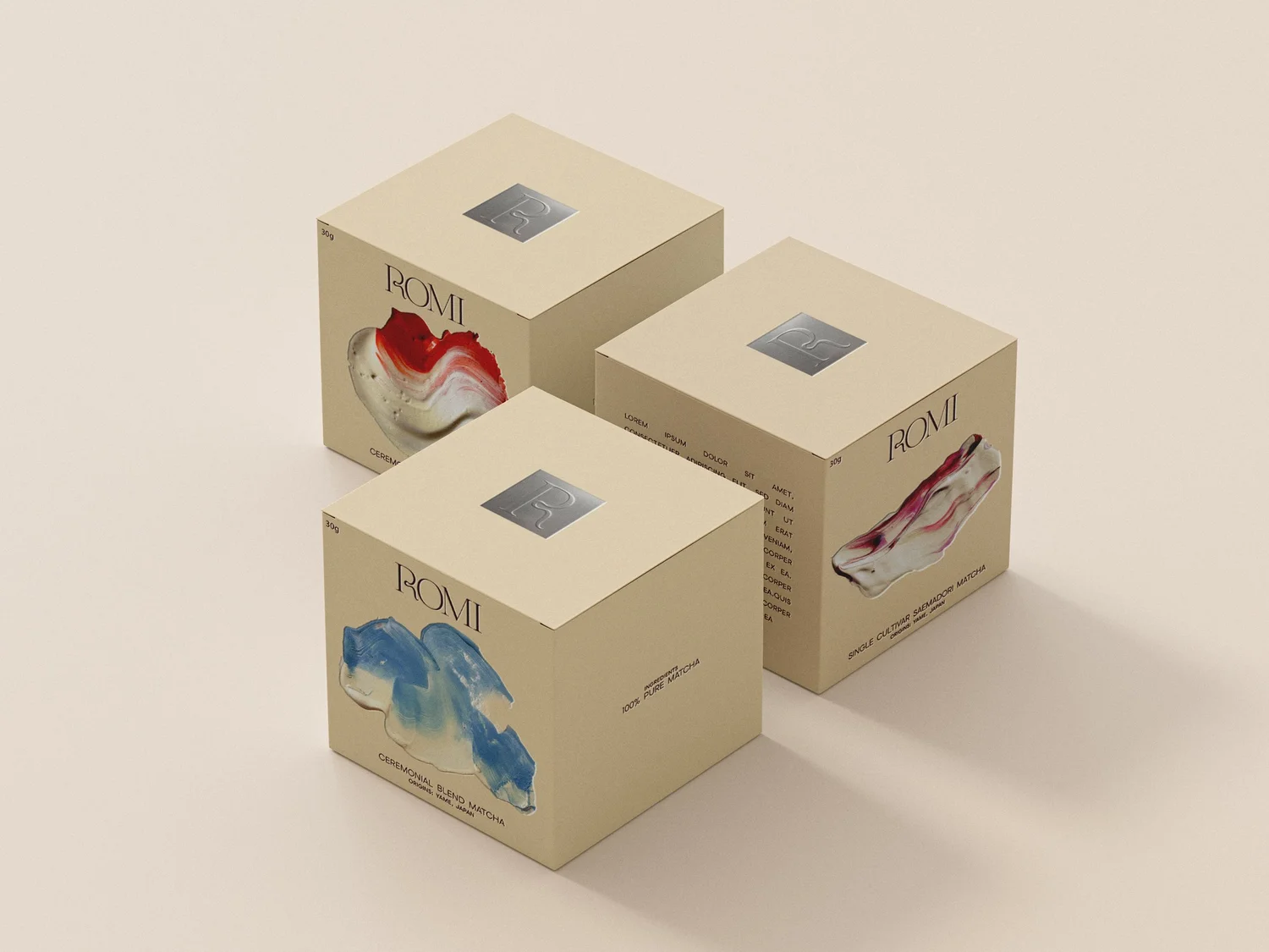 ROMI matcha boxes