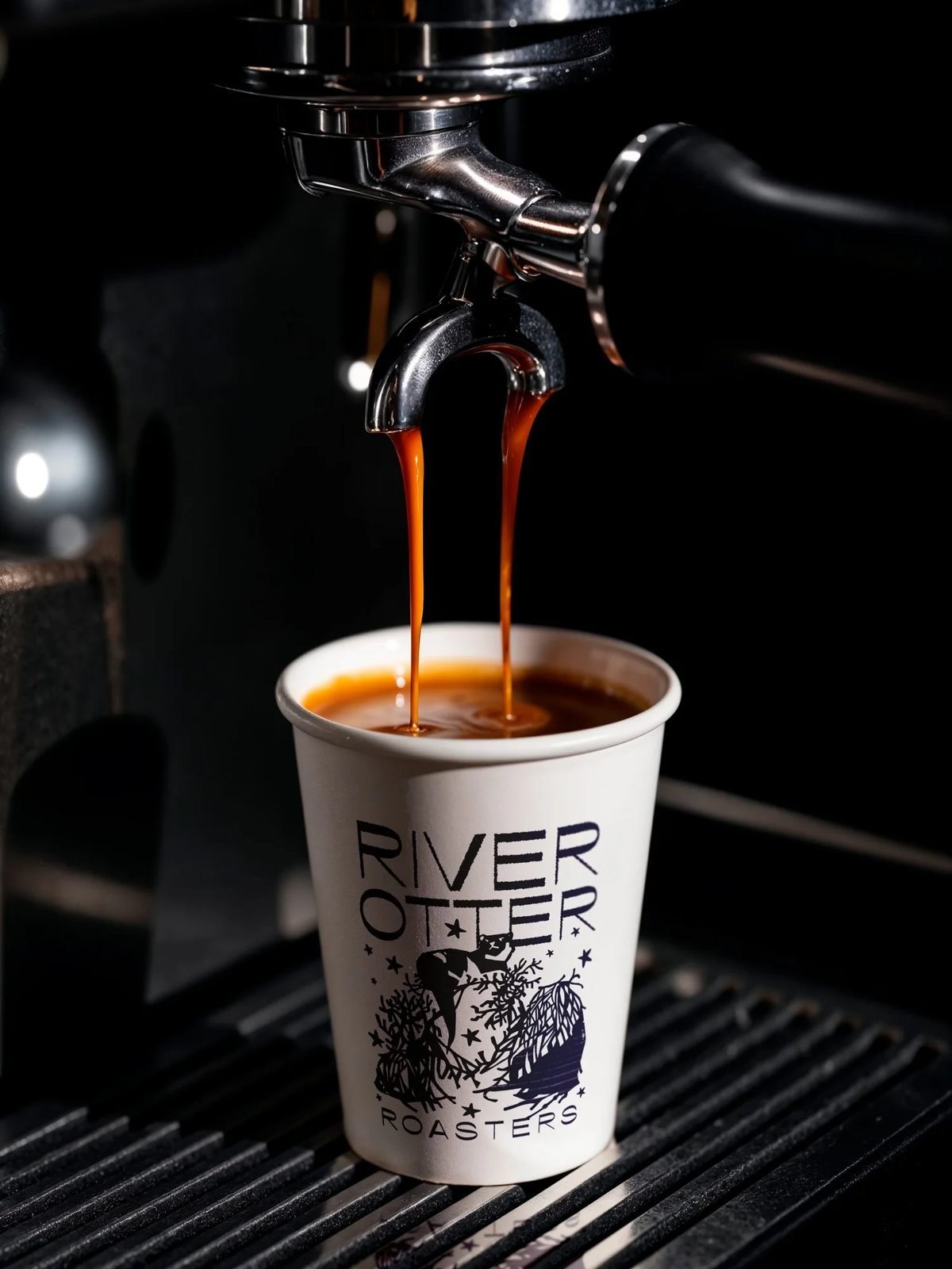 River Otter Roasters coffee cup
