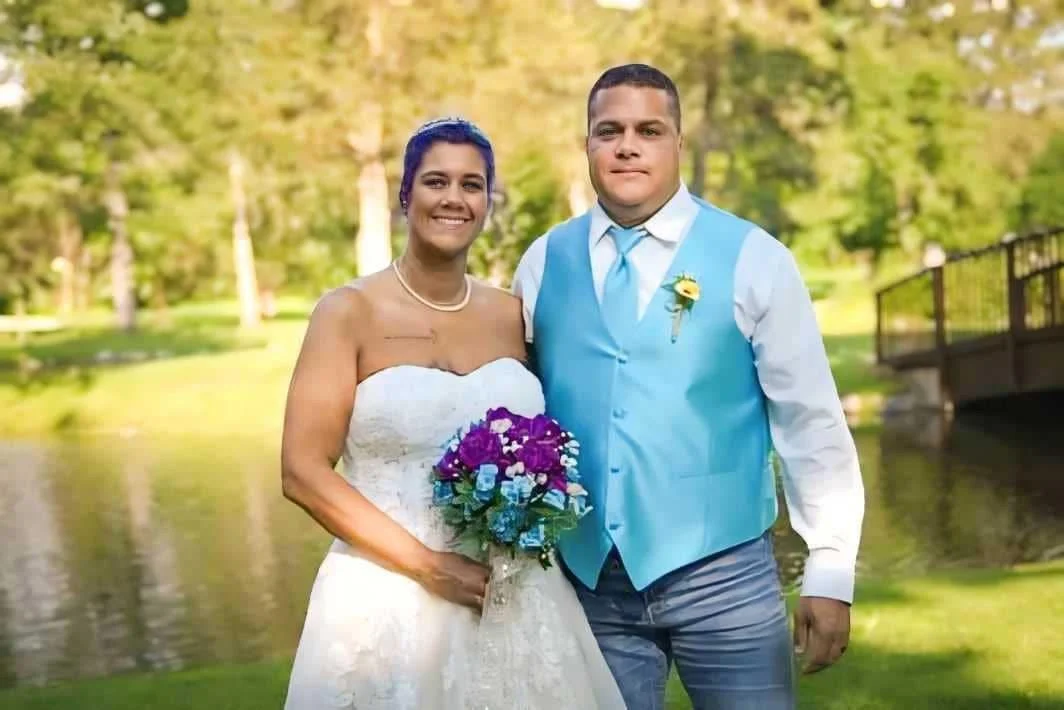 Bill and Sarah Butler on their wedding day