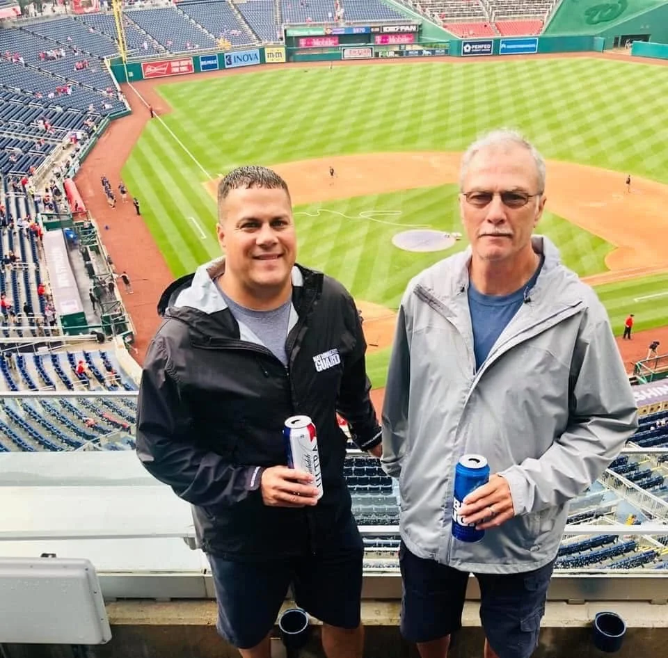 Bill Butler at a baseball game