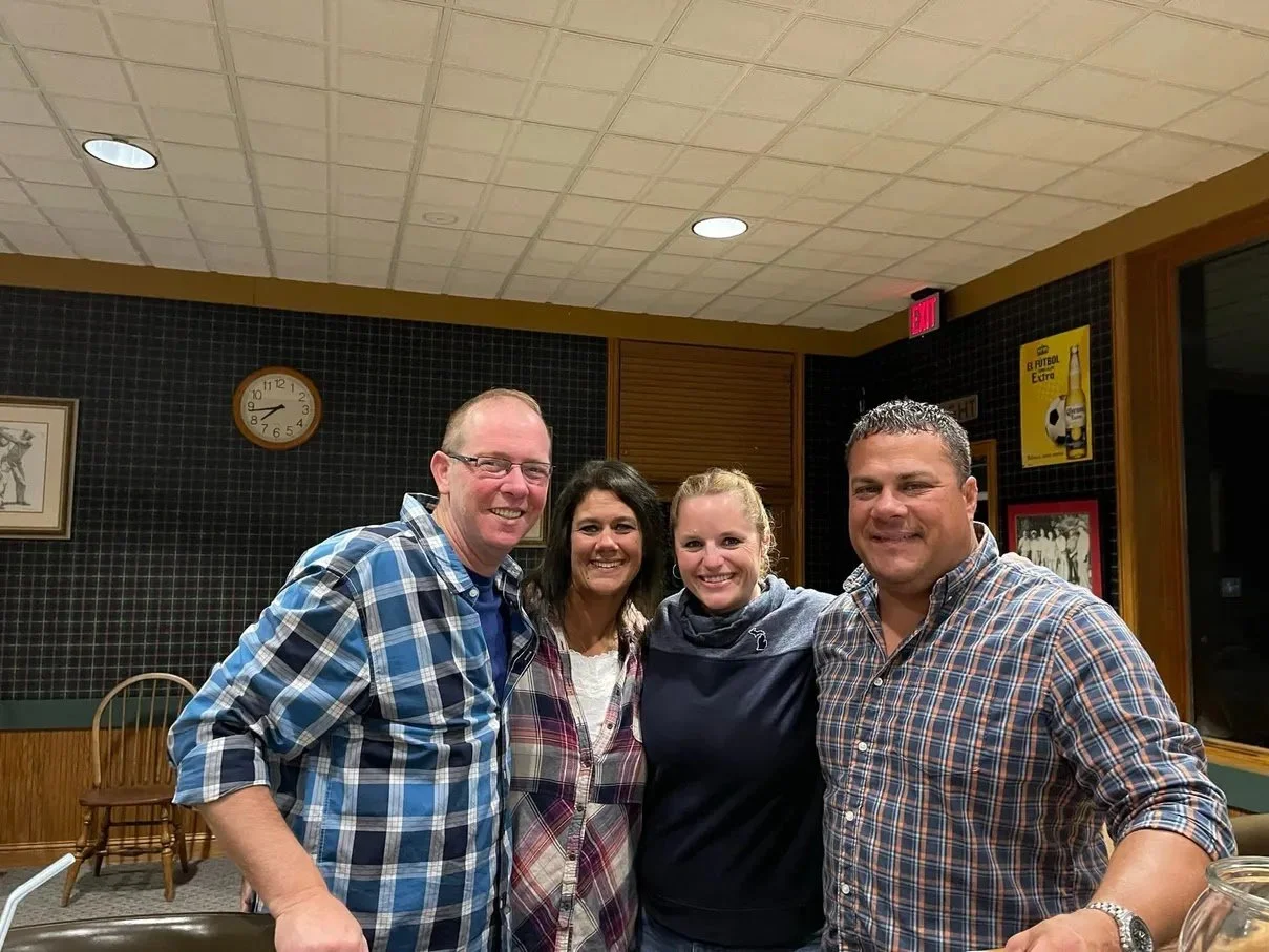 Bill Butler with friends and family