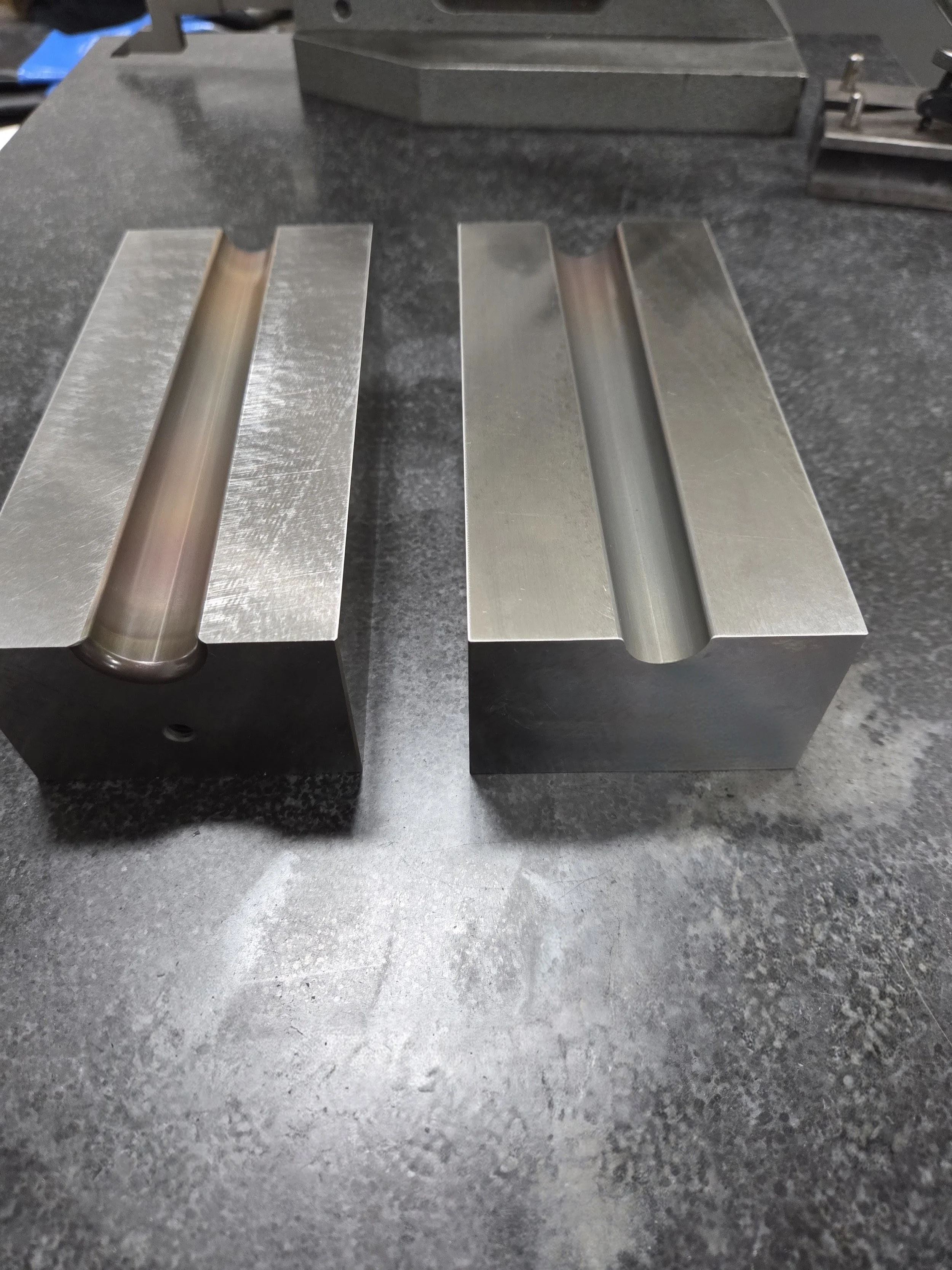 Hardened 3-d milled Swage die.