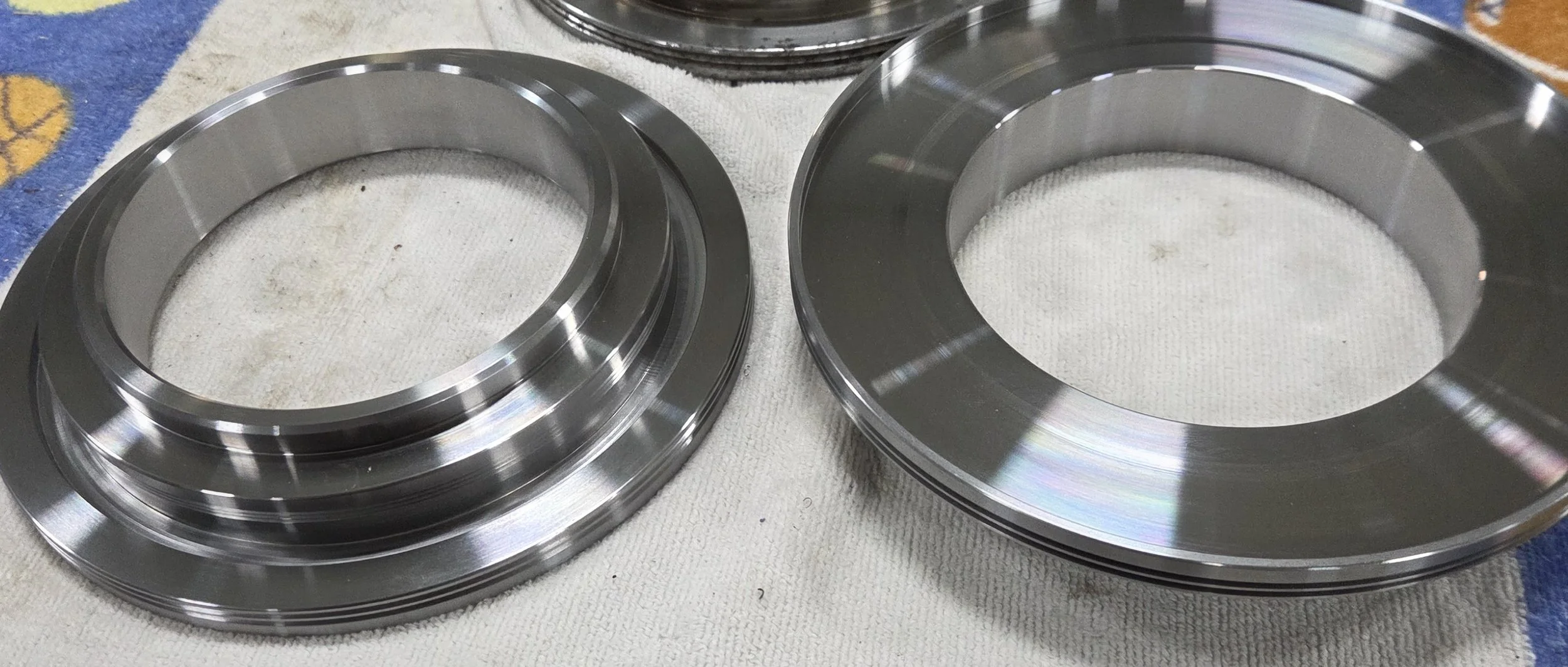 Custom Labyrinth's for older machine tool machined from 4150HT due to unavailability from OEM.