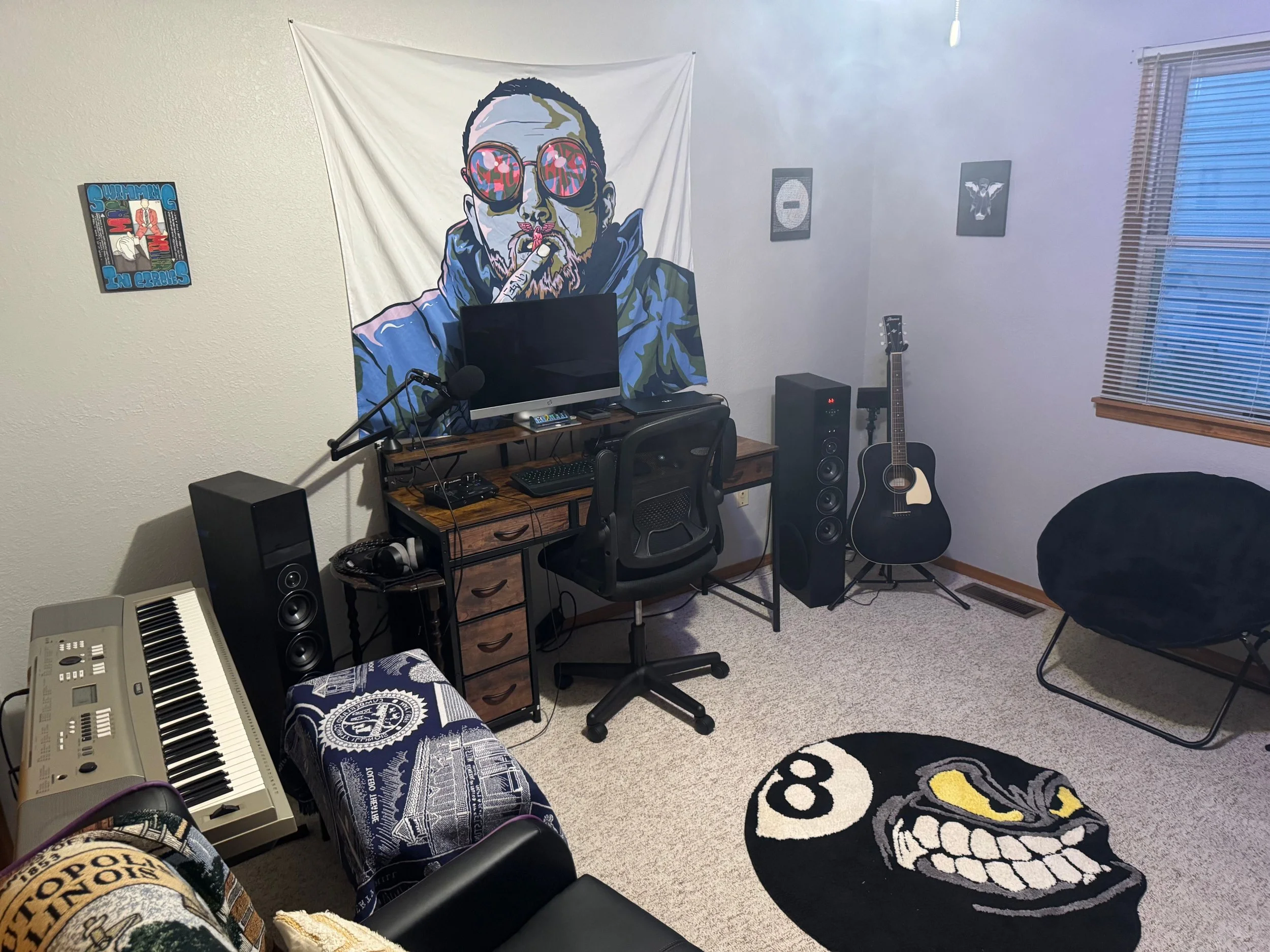 Choice Suffering's home studio space. This is where the Choice Suffering self titled album was created and recorded.