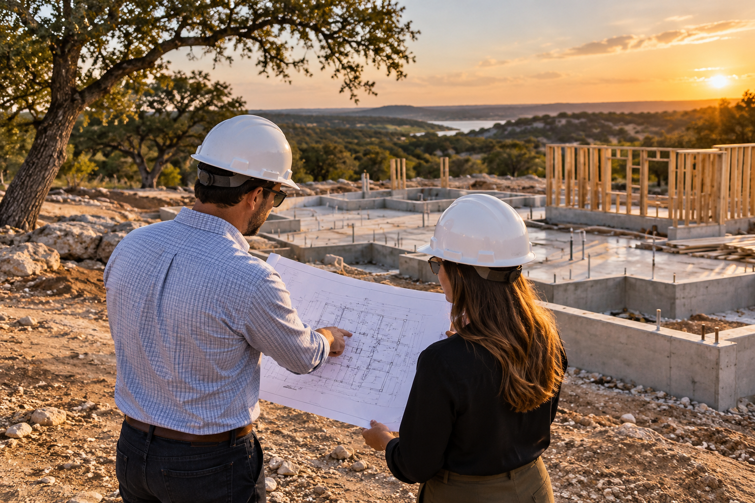 Architects Review Plans at Texas Site.png