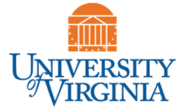 University of Virginia logo with an orange Rotunda icon above blue text