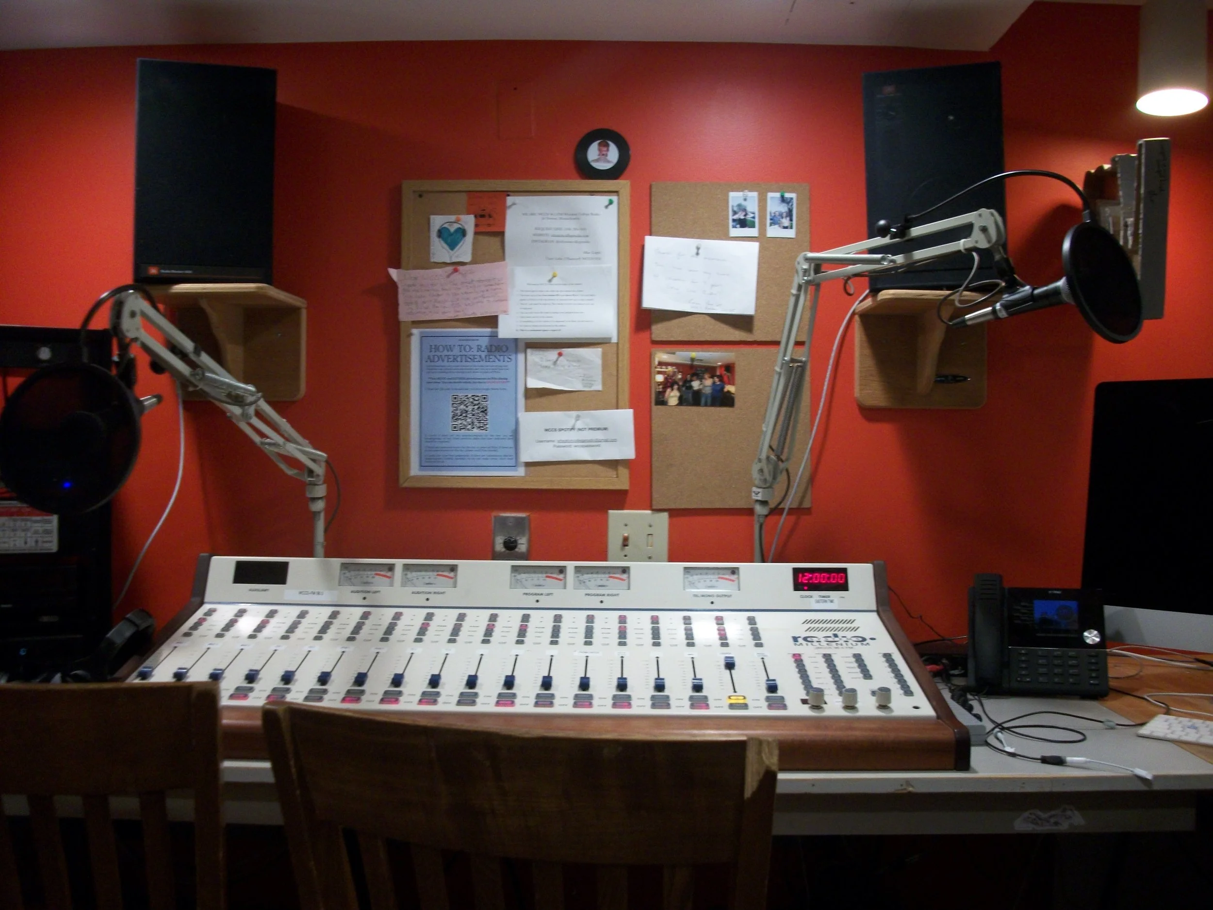 soundboard of wccs radio booth
