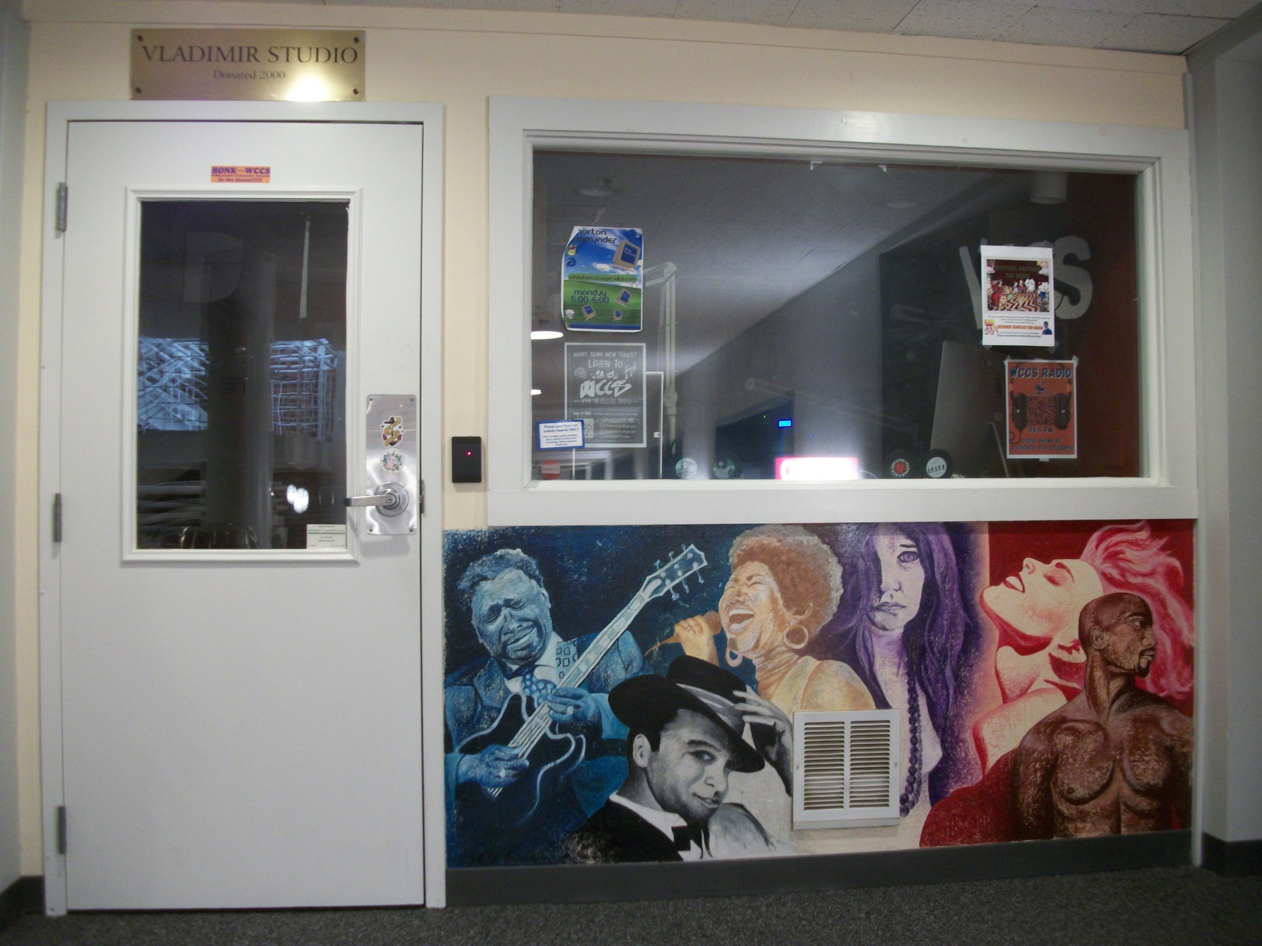 wccs radio booth from the outside