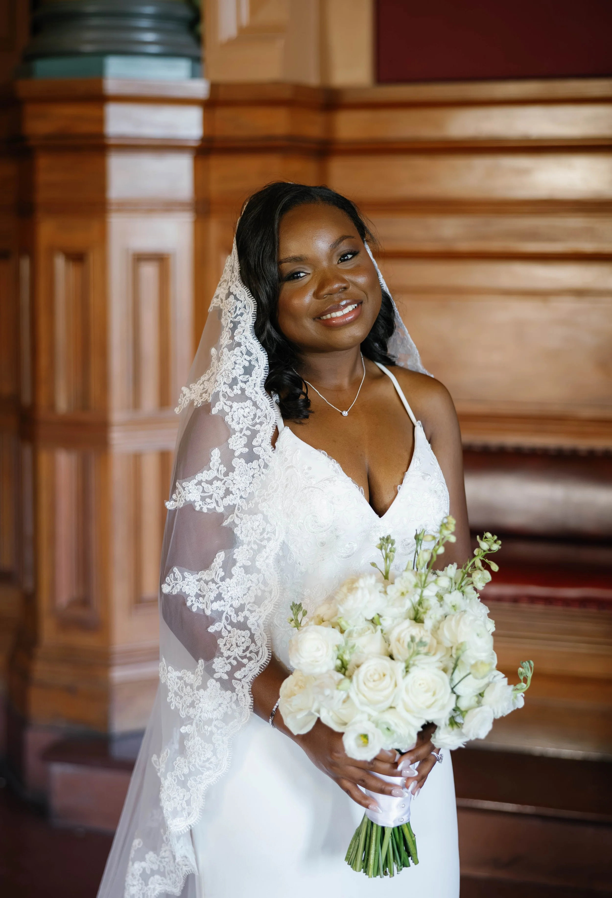 Soft glam bridal makeup by Taylor Tavares of Taylor T Artistry, a wedding makeup artist serving Attleboro, Massachusetts, Rhode Island and Connecticut.