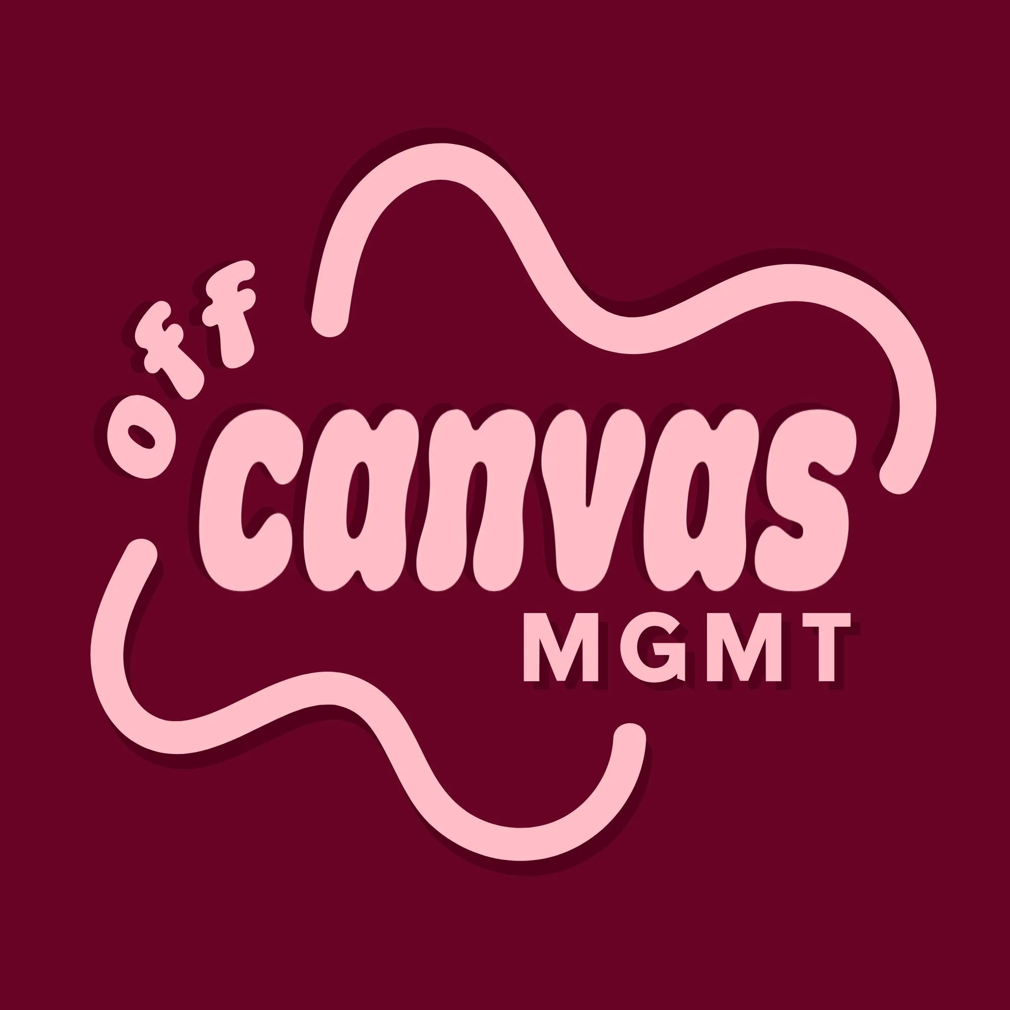 Pink ribbon with the words 'offer', 'coupon', 'savings', 'save', 'discount', and 'deal' written on it, set against a dark pink background.