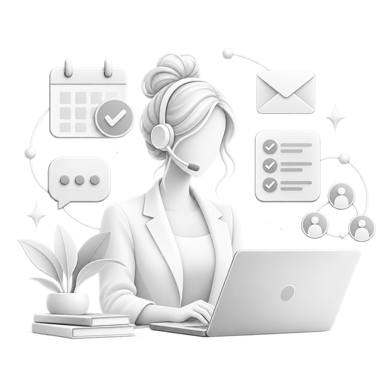 Virtual assistant providing online business support