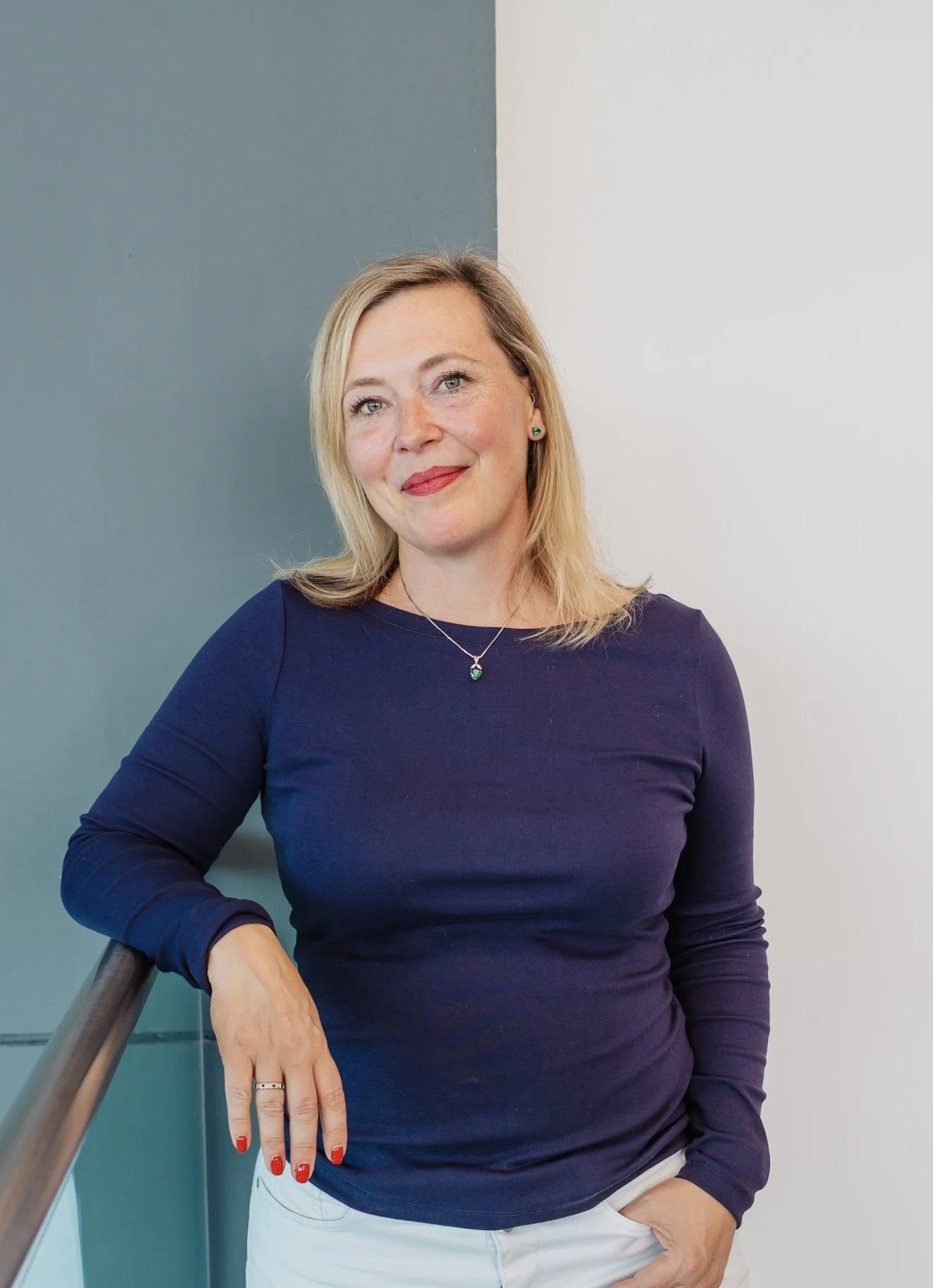 Sarah Knight, Mental Health Instructor at Sekular, standing indoors
