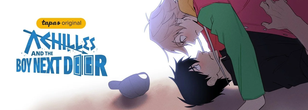 A banner for Achilles and the Boy Next Door