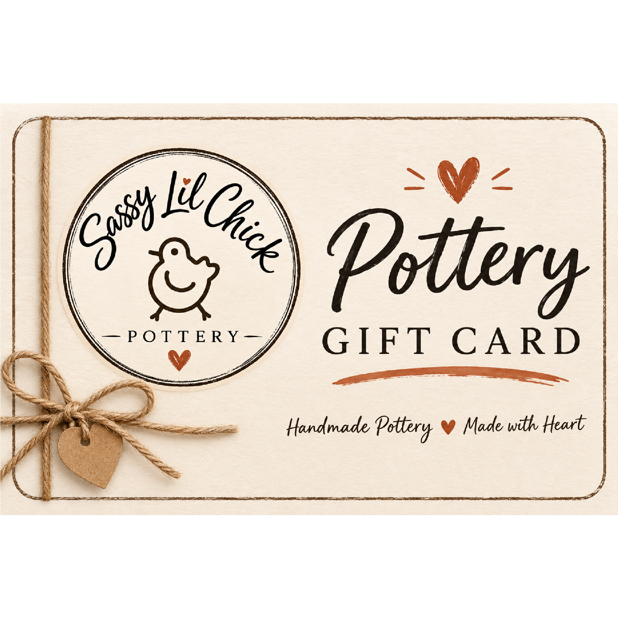 Pottery Gift Card