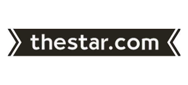 Logo of the website 'thestar.com' with white text on a black background.