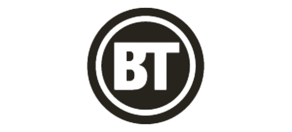 BT logo in black and white.