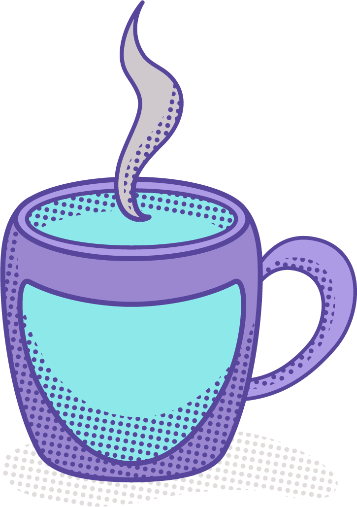 Steaming Tea Illustration