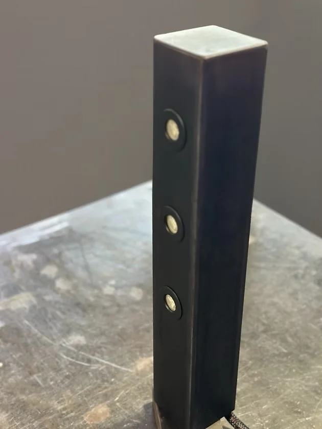 Postube4
 4”x 4”x24 ” tubular steel light, stainless mounting stake