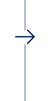 A black arrow pointing right with a blue line and a small blue circle at the top, possibly indicating direction or flow.