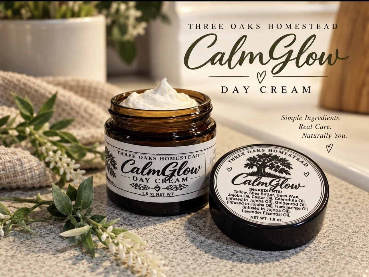 Calm Glow Tallow Daily Moisturizer