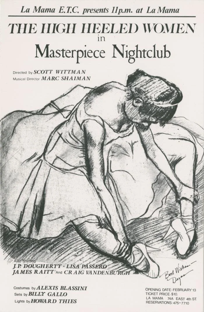Promotional Postcard: "Masterpiece Nightclub" (1986)