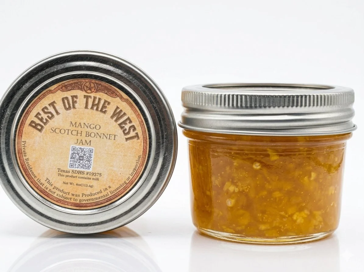 Mango-Scotch Bonnet jam