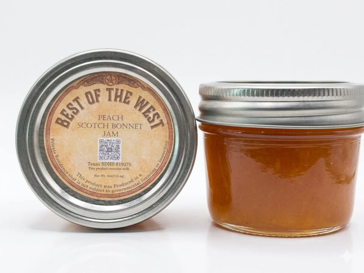 Peach-Scotch Bonnet Jam