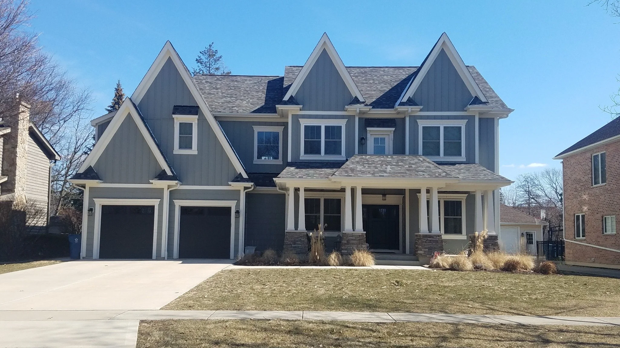 Completed Chicagoland exterior remodel with new roofing and siding by Upside Exteriors