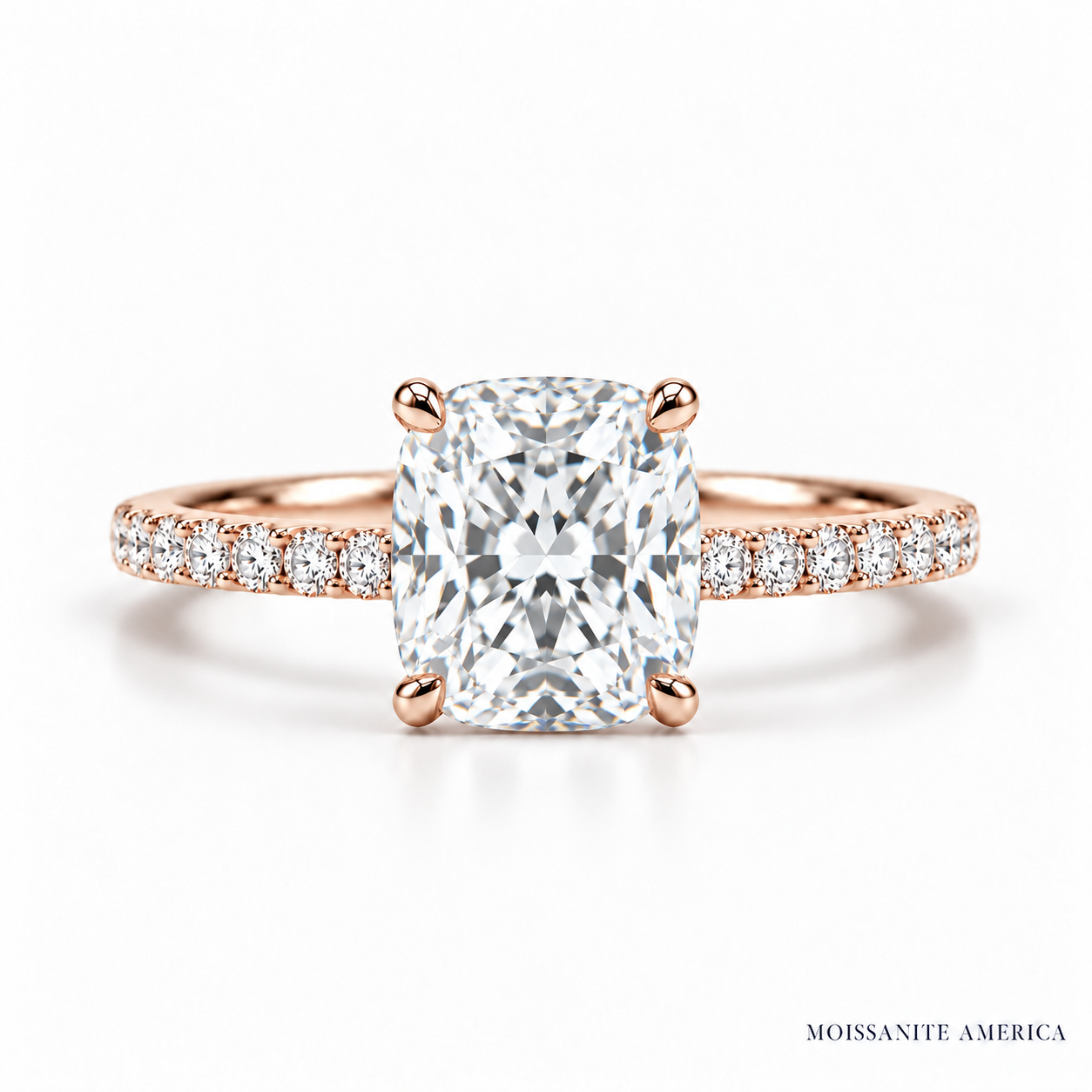 The Cushion Pave Solitaire