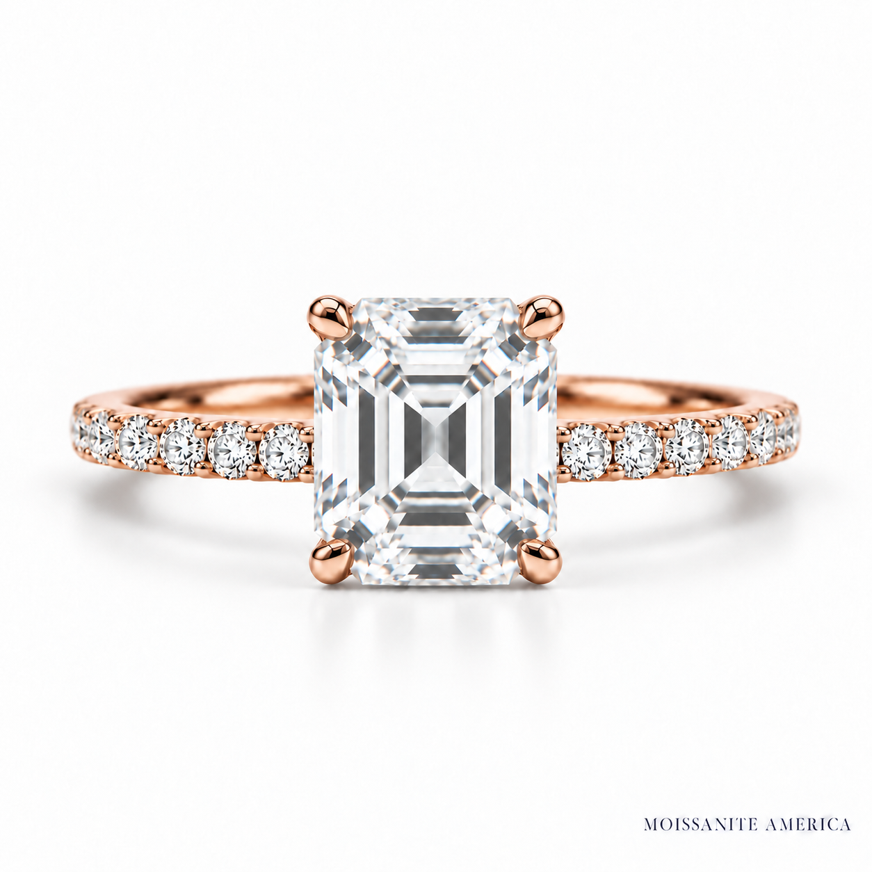 The Asscher Pave Solitaire