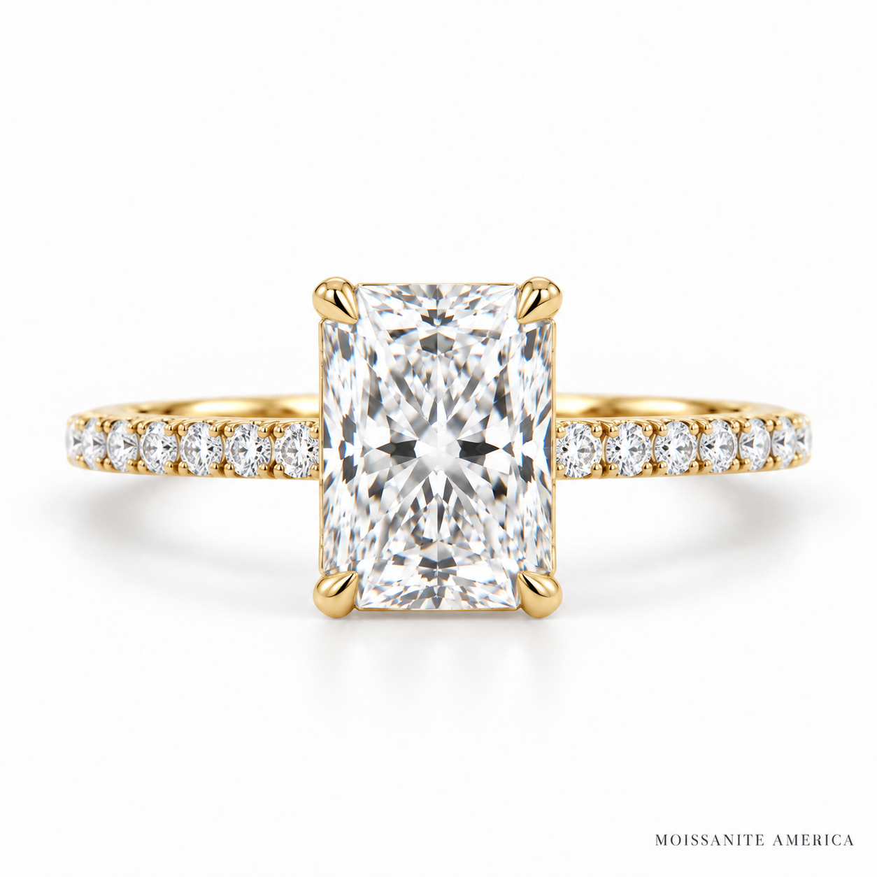 The Radiant Pave Solitaire