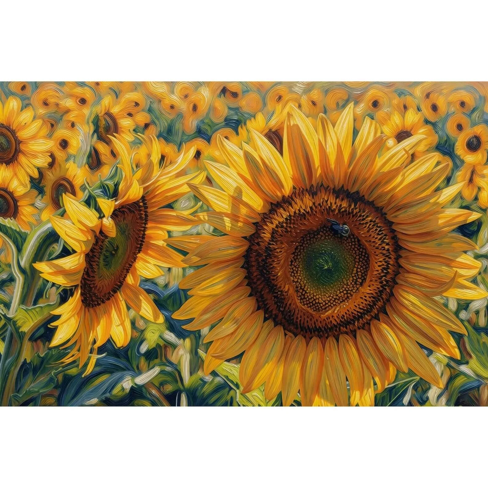 Golden Fields — Fine Art Sunflower Canvas Print