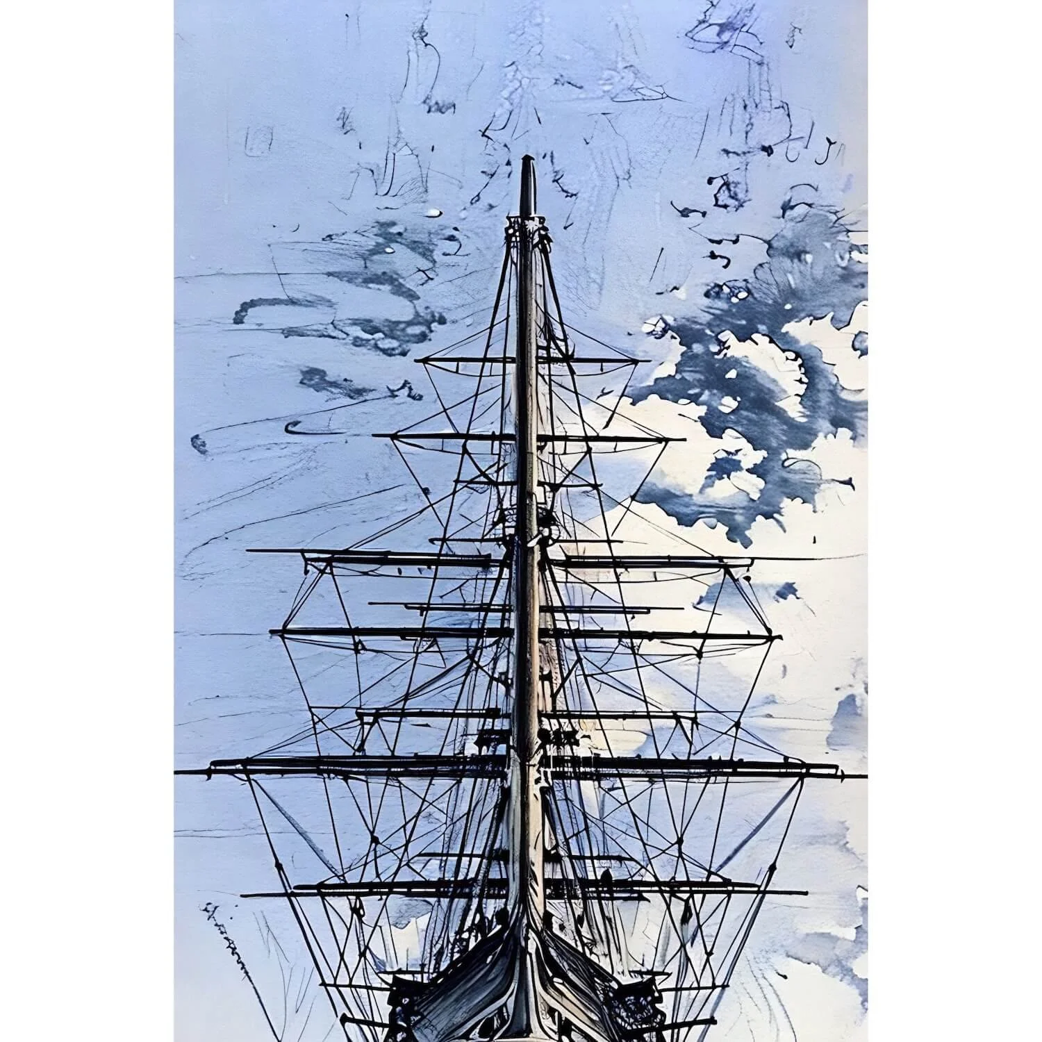 The Navigator’s Reach — Greenwich Tall Ship The Cutty Sark Fine Art Canvas (Oil Edition)