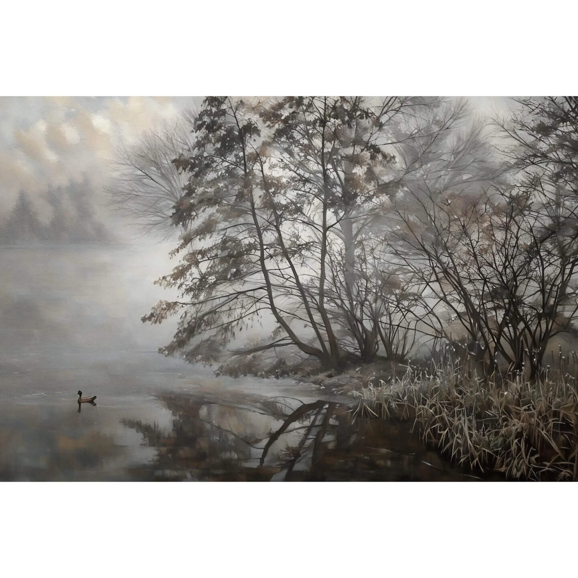 Misty Morning Potomac — Brunswick, Maryland Fine Art Canvas