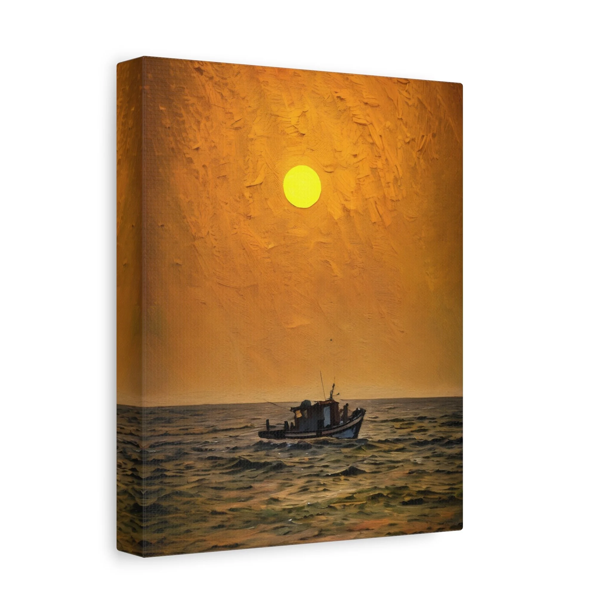Mumbai India Fishing Boat Canvas Gallery Wrap