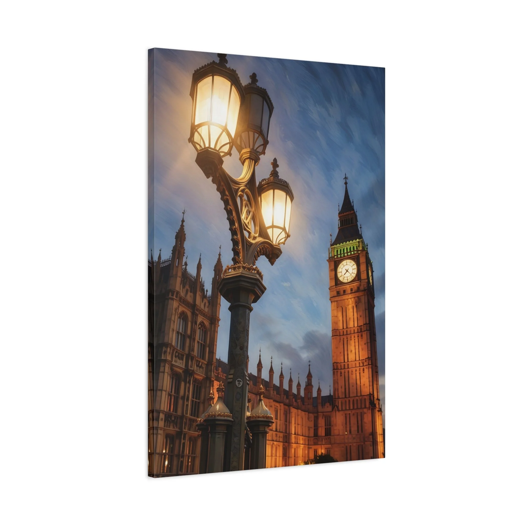 London Big Ben & Westminster Twilight Canvas Art Print