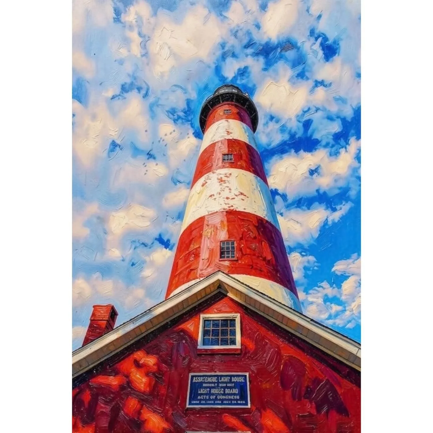 "The Coastal Beacon" – Assateague Lighthouse Virginia Gallery Wrap Canvas