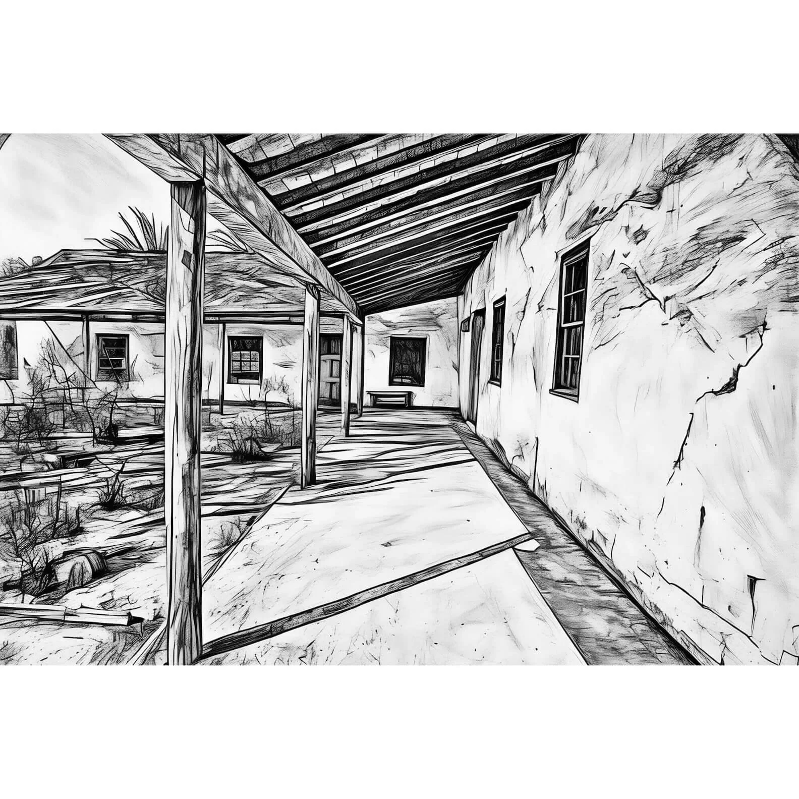 La Casa de Estudillo, Old Town San Diego Fine Art Print