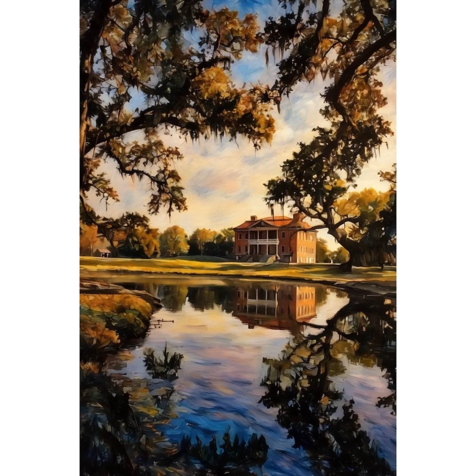 SOUTHERN MAJESTY – Drayton Hall Canvas Print