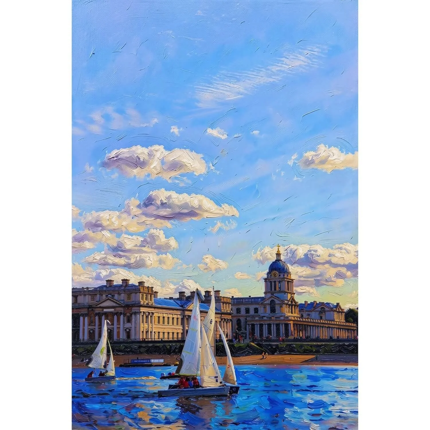 Greenwich London Old Royal Naval College Canvas Print