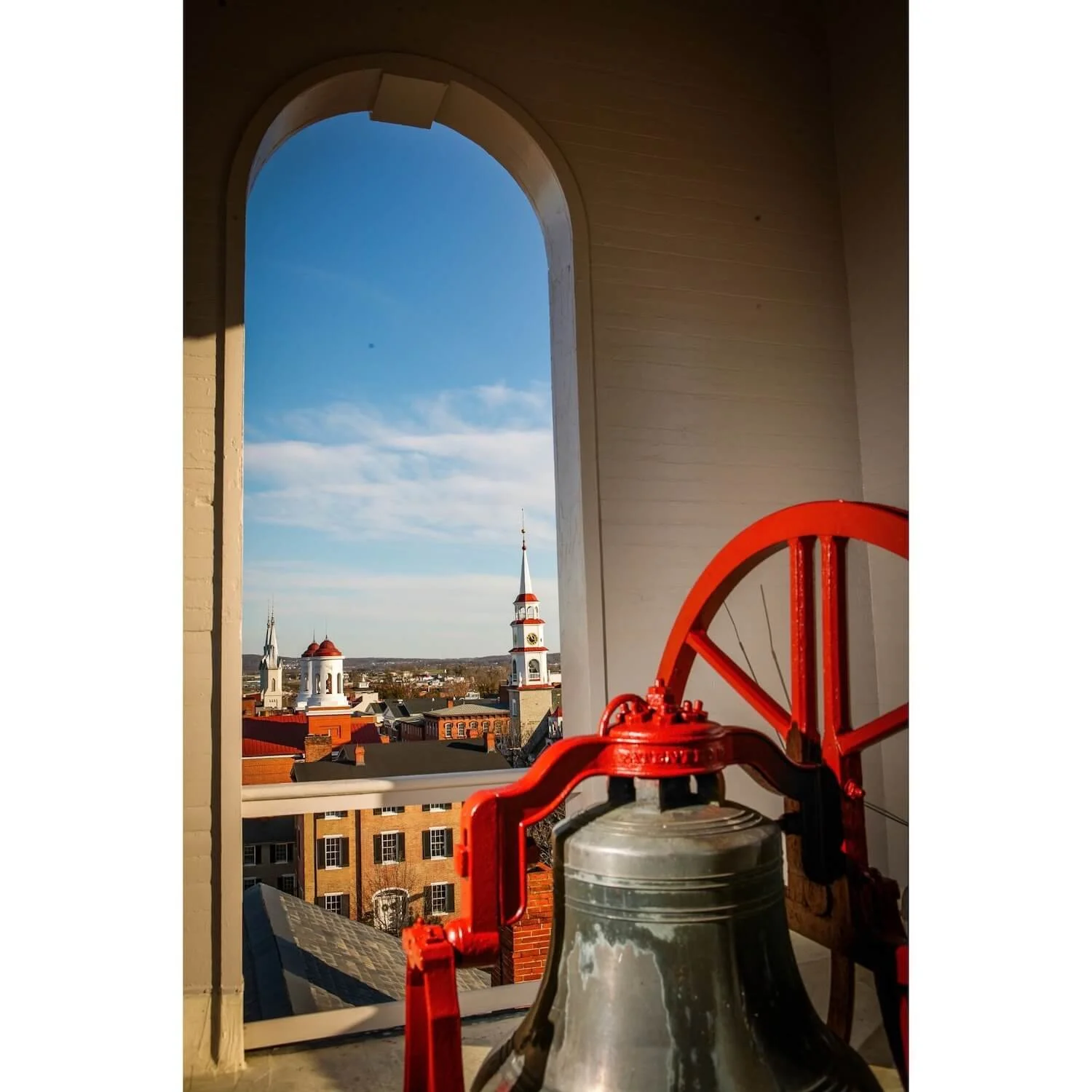 "The Belfry Over Frederick" – Clustered Spires Historic Fine Art Print
