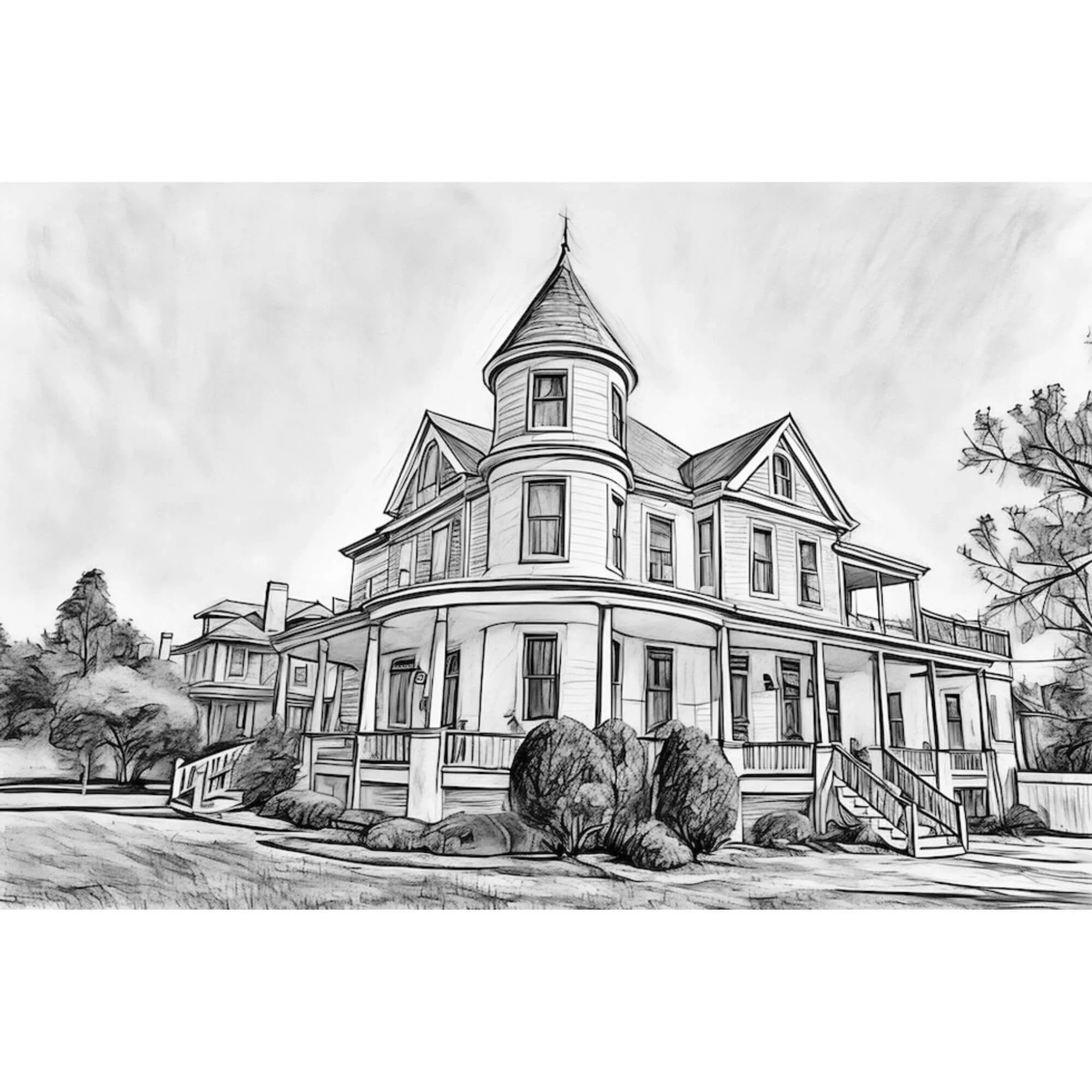 Assateague Virginia Victorian House Canvas