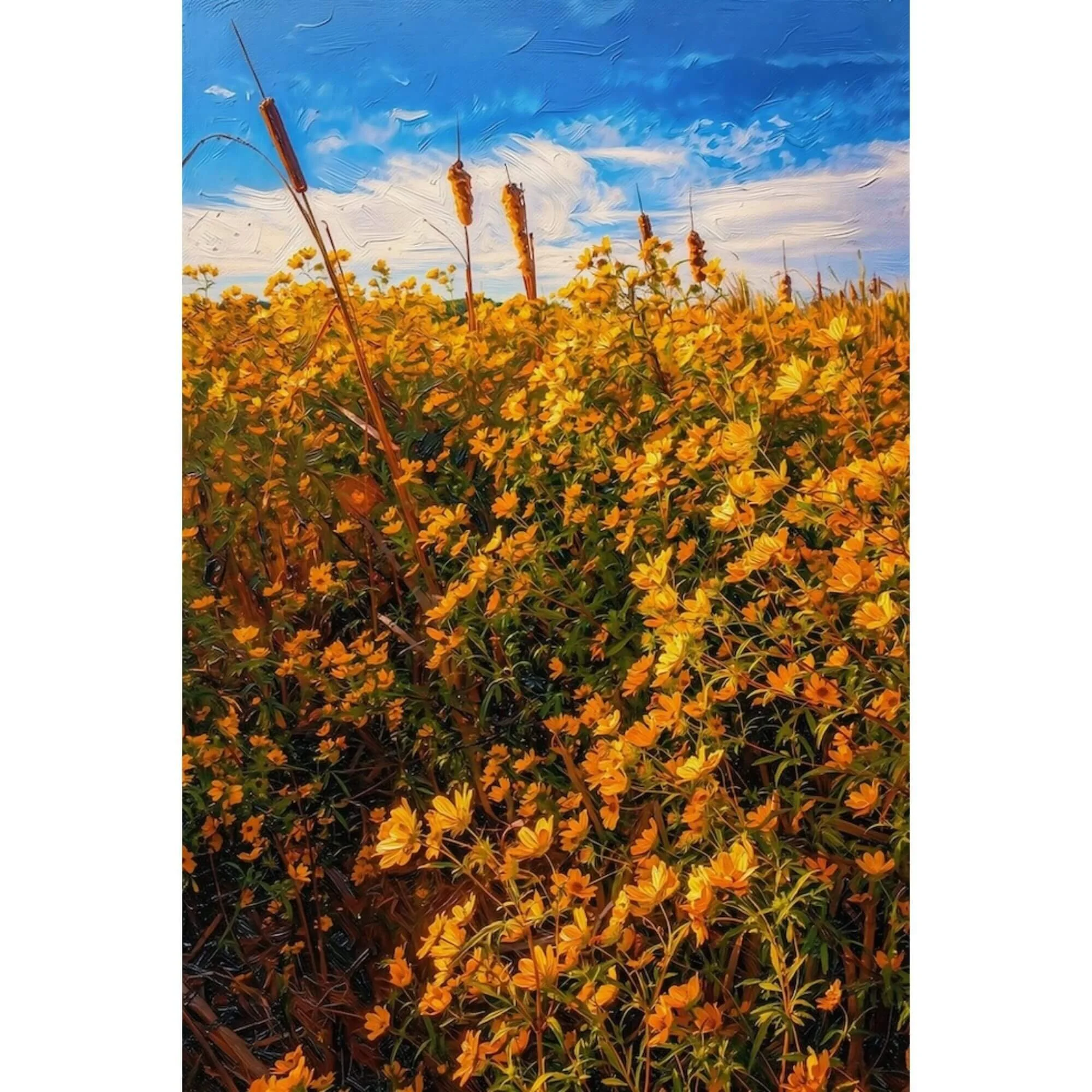 Lovettsville, Virginia Wildflower Canvas Art — Summer Radiance