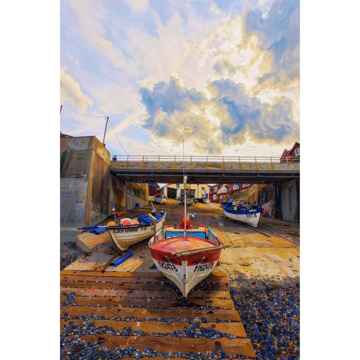 Sheringham Norfolk Coastal Fine Art Print (Oil Edition) — The Old Slipway