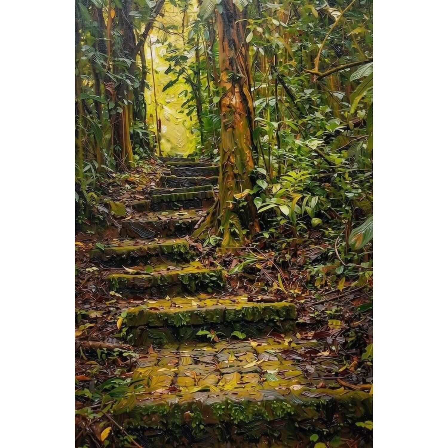 Rainforest Pathway — Arenal, Costa Rica Fine Art Canvas
