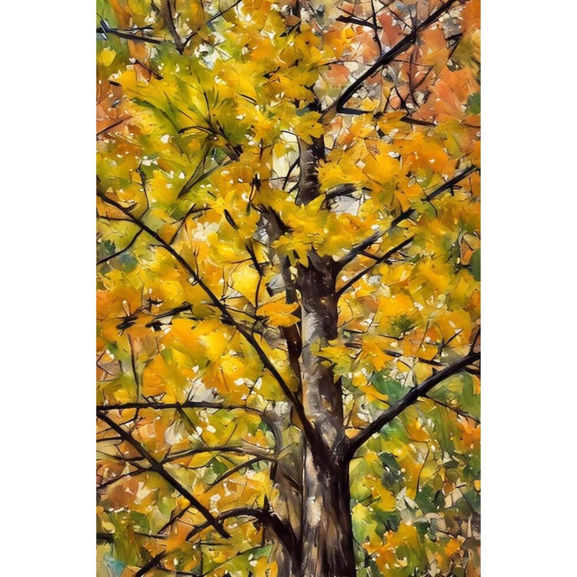 "Autumn Canopy" – Purcellville VA Golden Trees Gallery Wrap Canvas